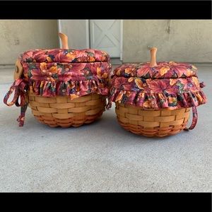 2 Longaberger fall baskets